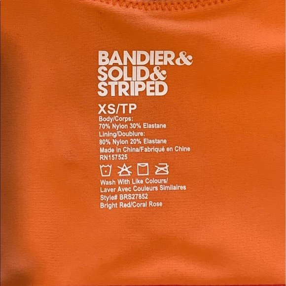 BANDIER X SOLID & STRIPED High Tide Zip Front Bra - Picture 12 of 14